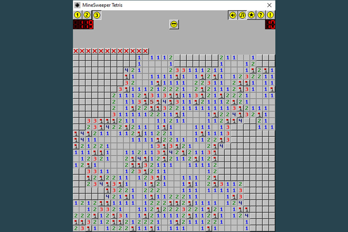 Игры «Сапёр» и «Тетрис» объединили в необычный гибрид Minesweeper Tetris