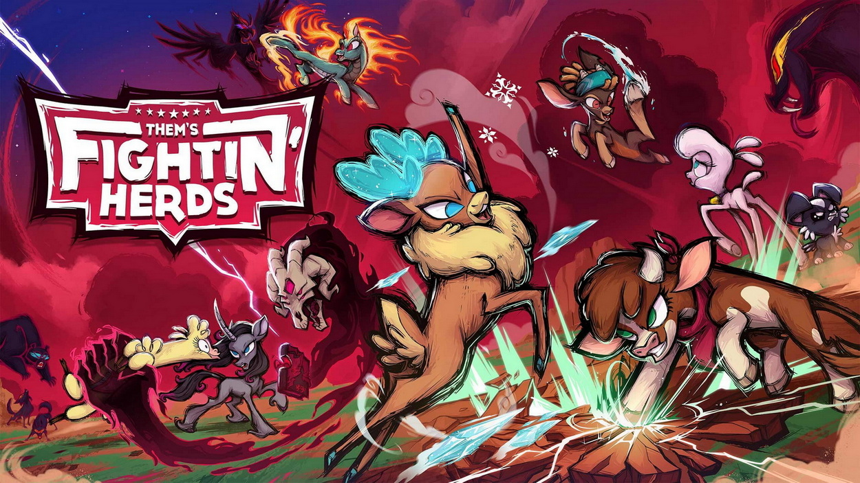 Обложка: постер игры Them's Fightin' Herds
