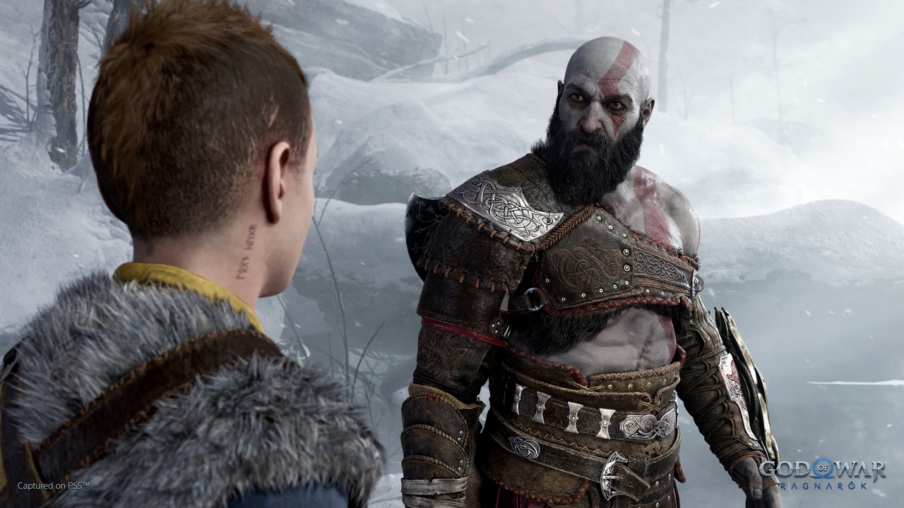 Обложка: скриншот из игры God of War: Ragnarok