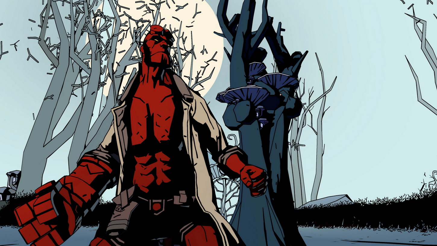Обложка: скриншот из игры Hellboy Web of Wyrd