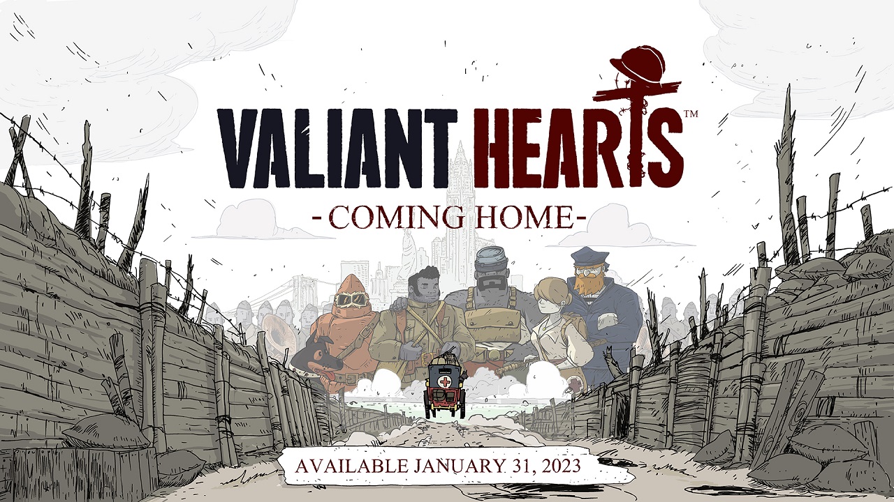 Valiant Hearts: Coming Home выйдет 31 января - изображение обложка