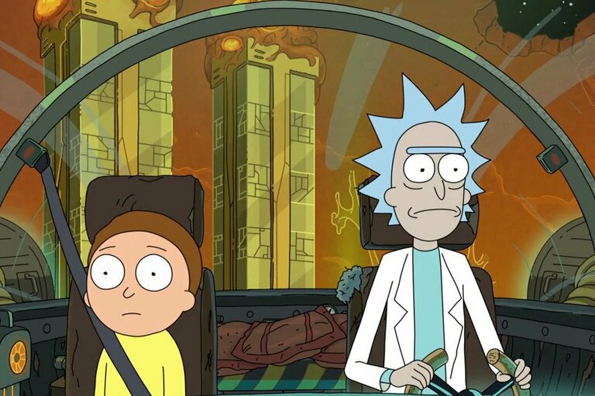 Rick and morty watch in english. Рик и Морти. Рик и Морти башни Близнецы. Рик и Морти 7.