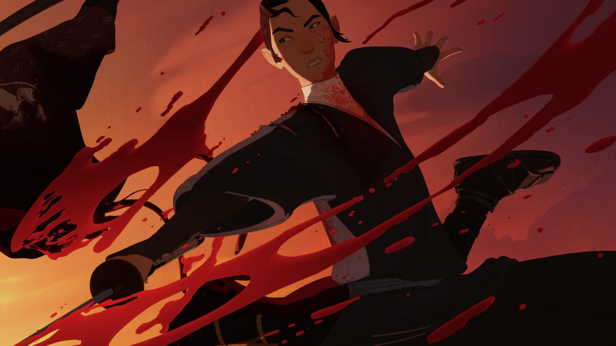 Обложка: кадр мультсериала Blue Eye Samurai (2023)