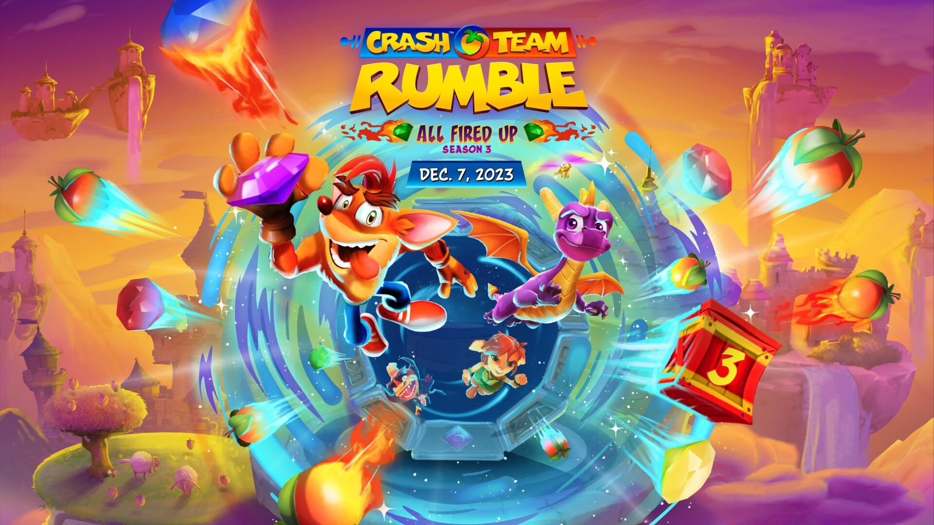 7 декабря в Crash Team Rumble появится дракончик Спайро