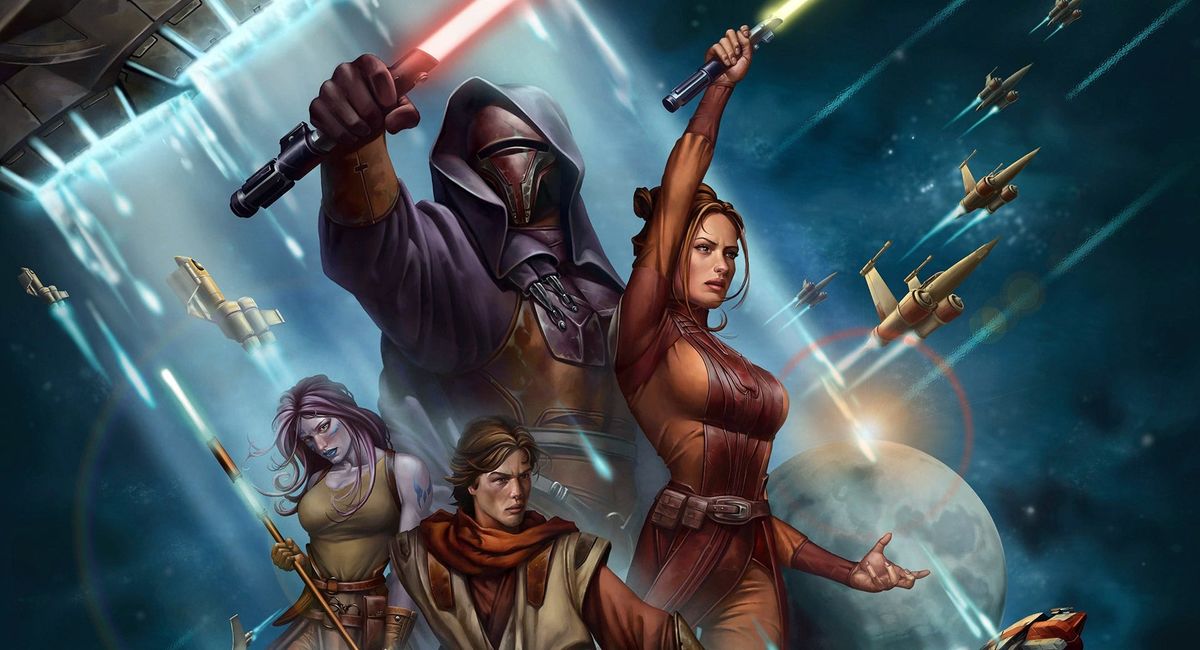 Обложка: промо-арт Star Wars KOTOR