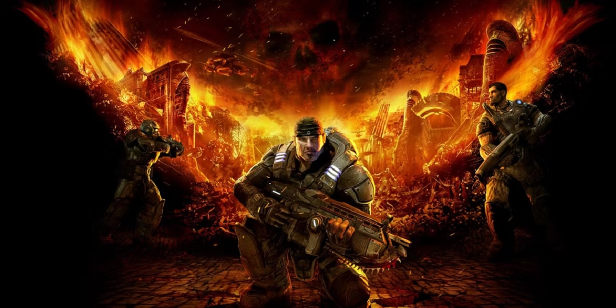 Обложка: арт из Gears of War