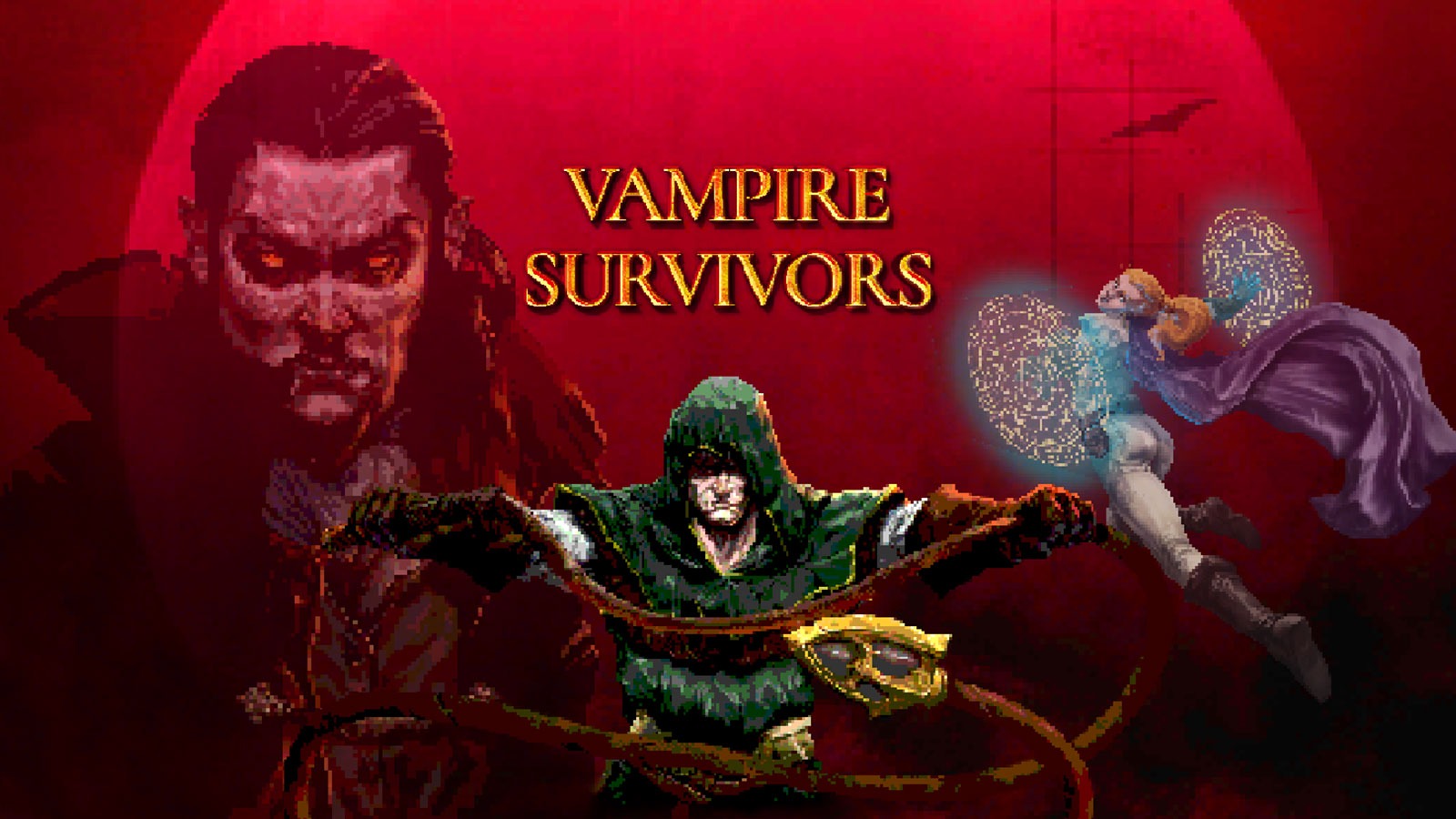 Обложка: официальный арт Vampire Survivors