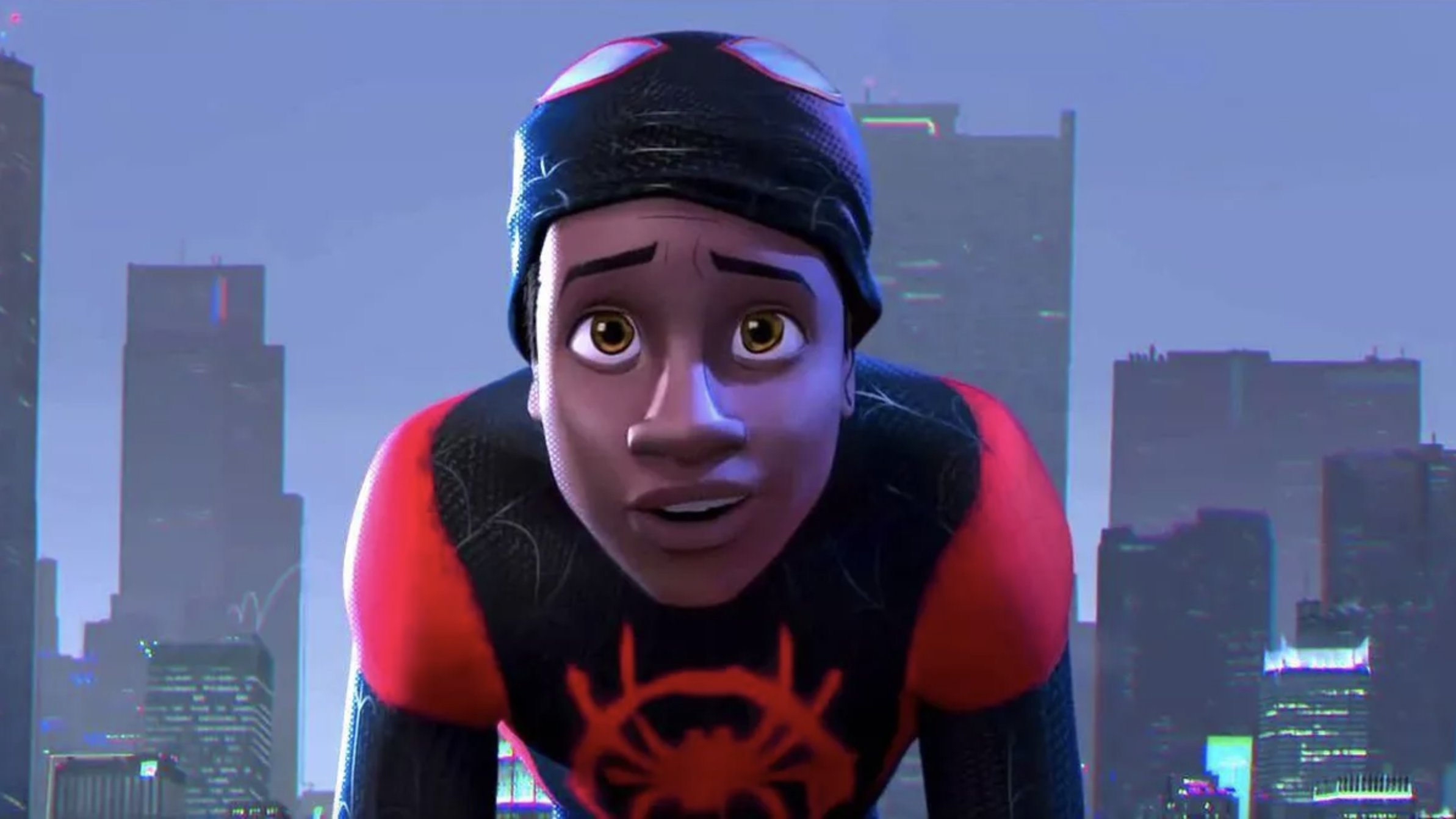 Обложка: кадр из анимационного фильма «Человек-паук: Через вселенные» (2018)