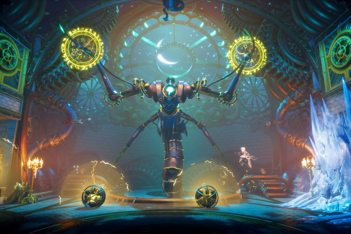 Обложка: скриншот Trine 5: A Clockwork Conspiracy