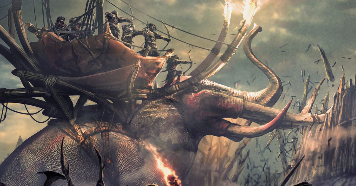 Обложка: концепт-арт аниме «Властелин колец: Война рохирримов»