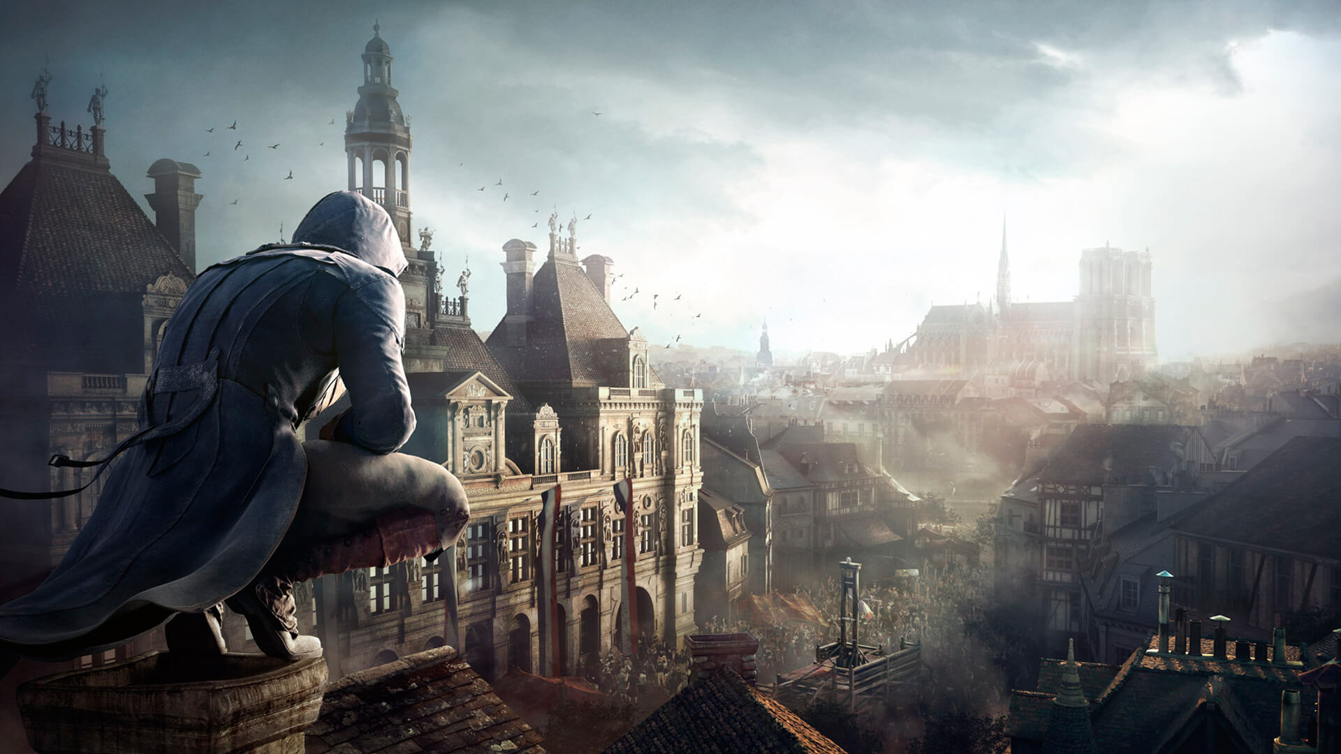 Обложка: арт по игре Assassin's Creed: Unity