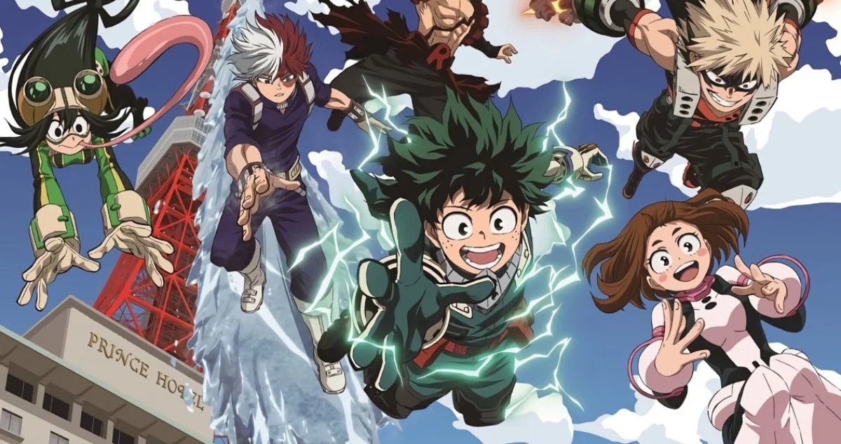 Кадр из шестого сезона аниме-сериала «Моя геройская академия»