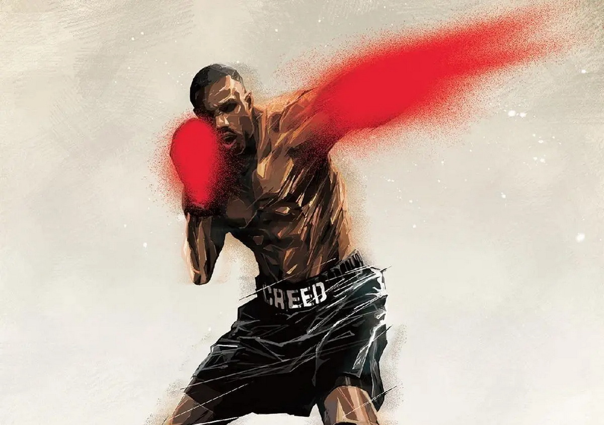 Обложка: постер специального аниме к фильму «Крид 3»