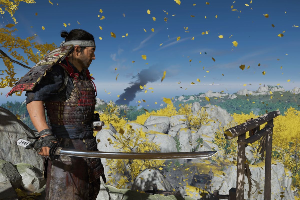 Обложка: скриншот Ghost of Tsushima
