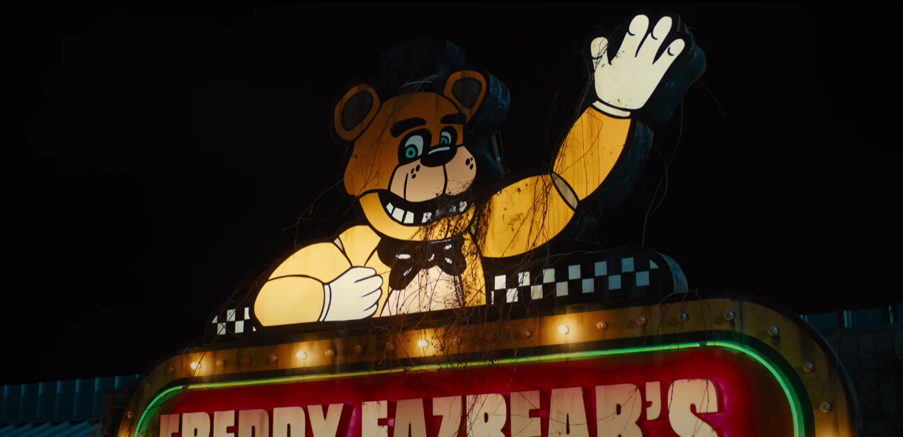 Обложка: кадр из тизера Five Nights at Freddyʼs (2023)