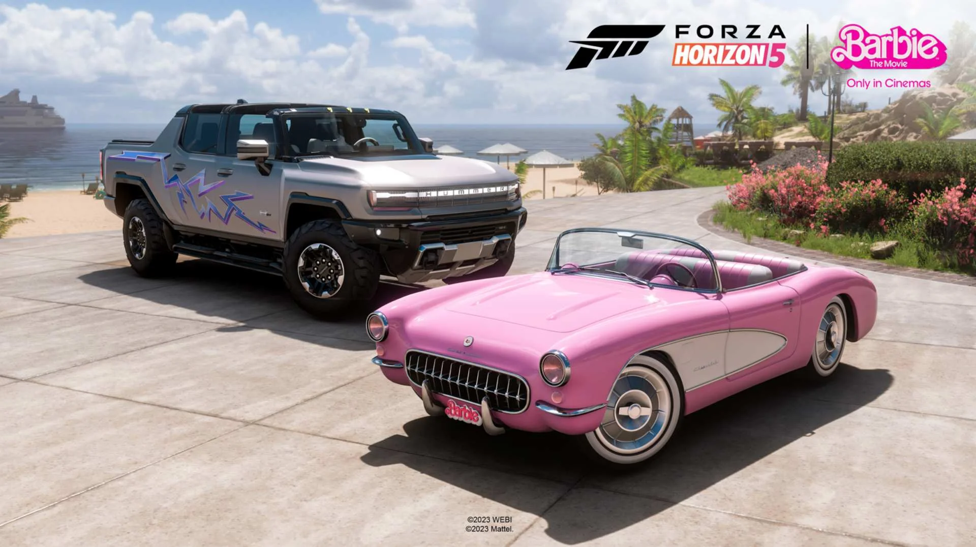 Автомобили из фильма «Барби» в Forza Horizon 5 // Источник: официальный сайт Xbox