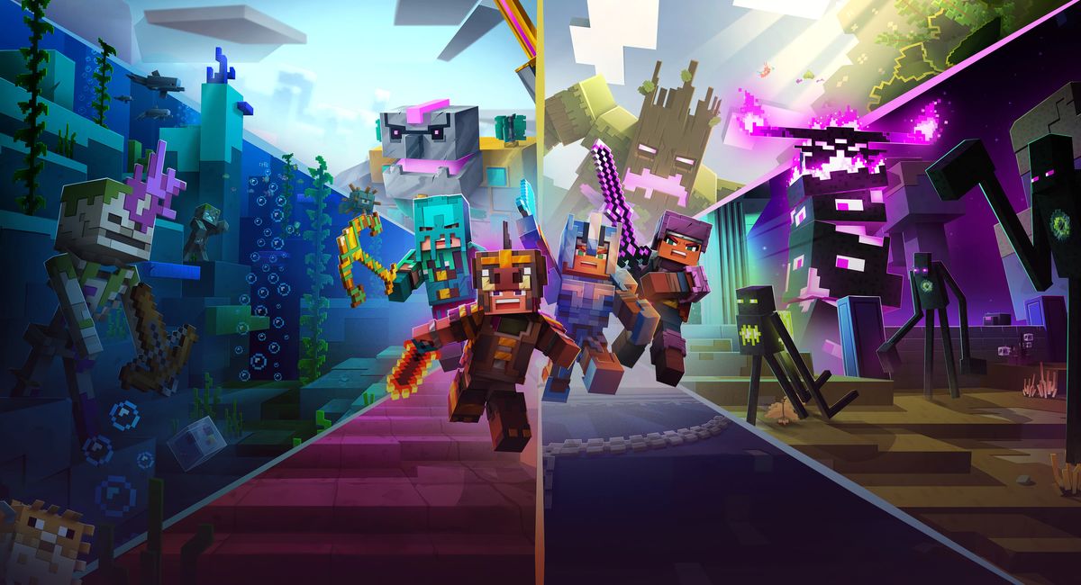 Обложка: промо-арт Minecraft Dungeons