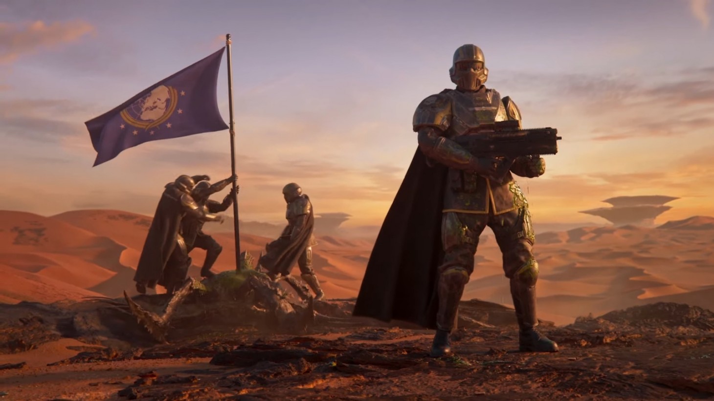 Вышел релизный трейлер кооперативного шутера Helldivers 2