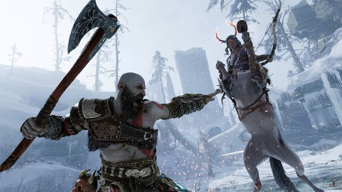 Обложка: Cкриншот игры God of War Ragnarok