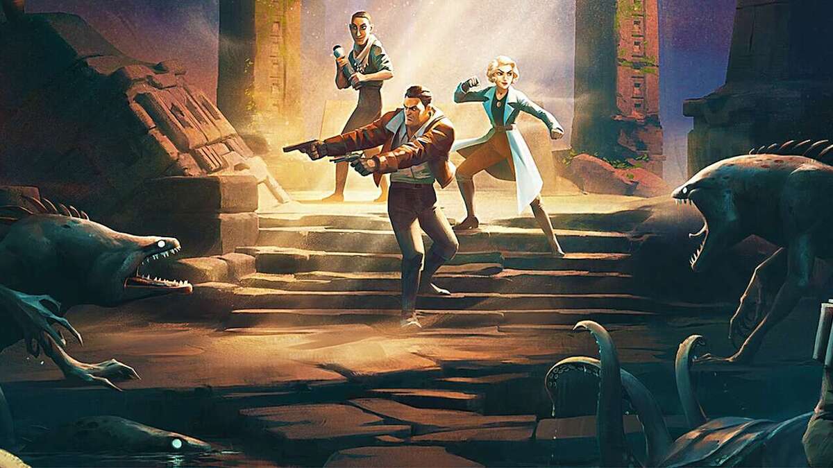 Обложка: постер игры The Lamplighters League