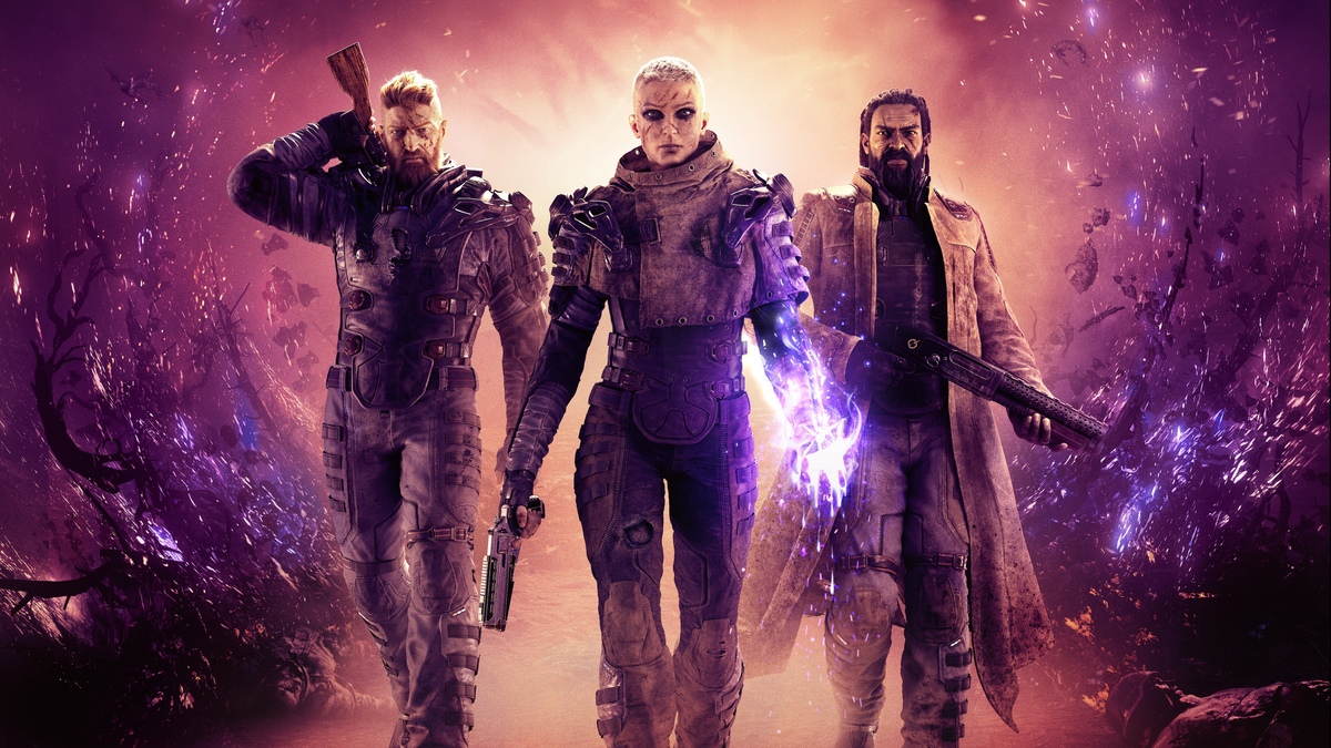 Обложка: постер игры Outriders