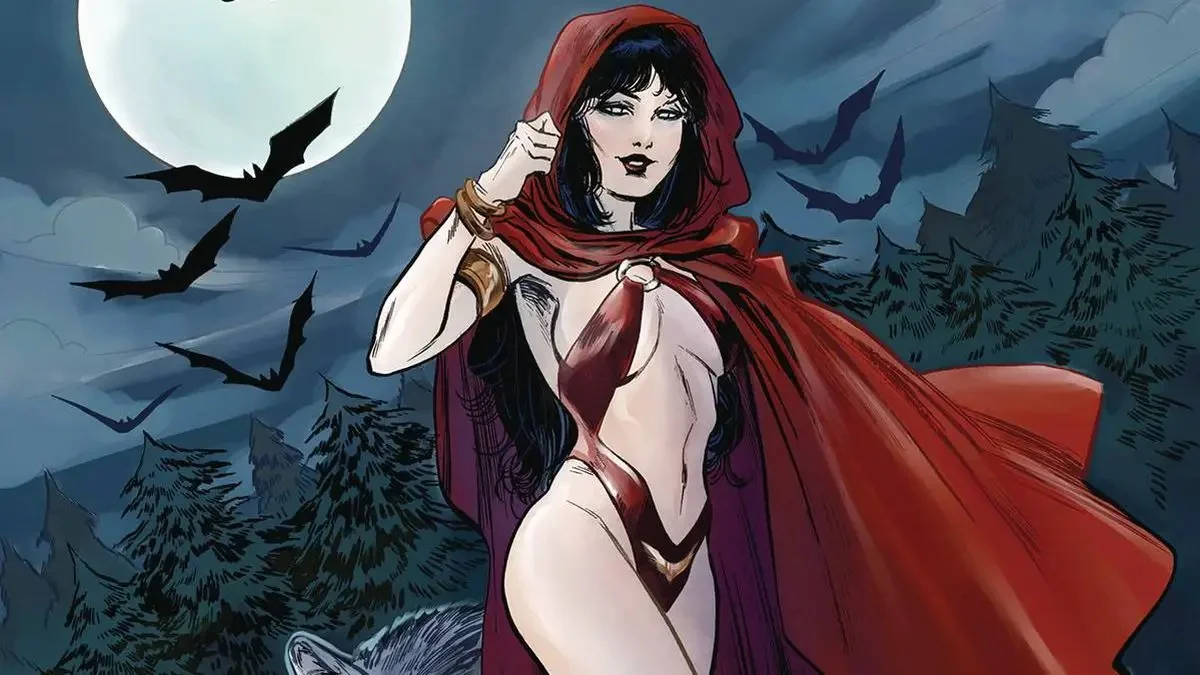 Обложка: кадр из комикса Vampirella: Fairy Tales