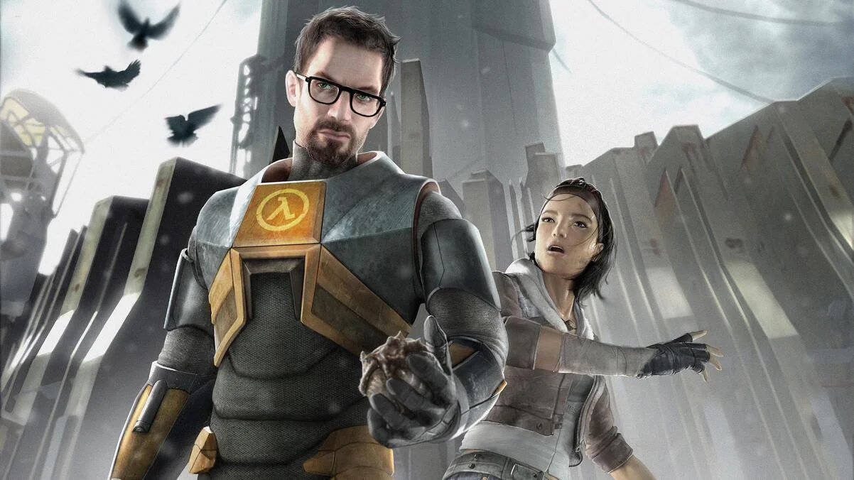 Обложка: постер игры Half-Life 2