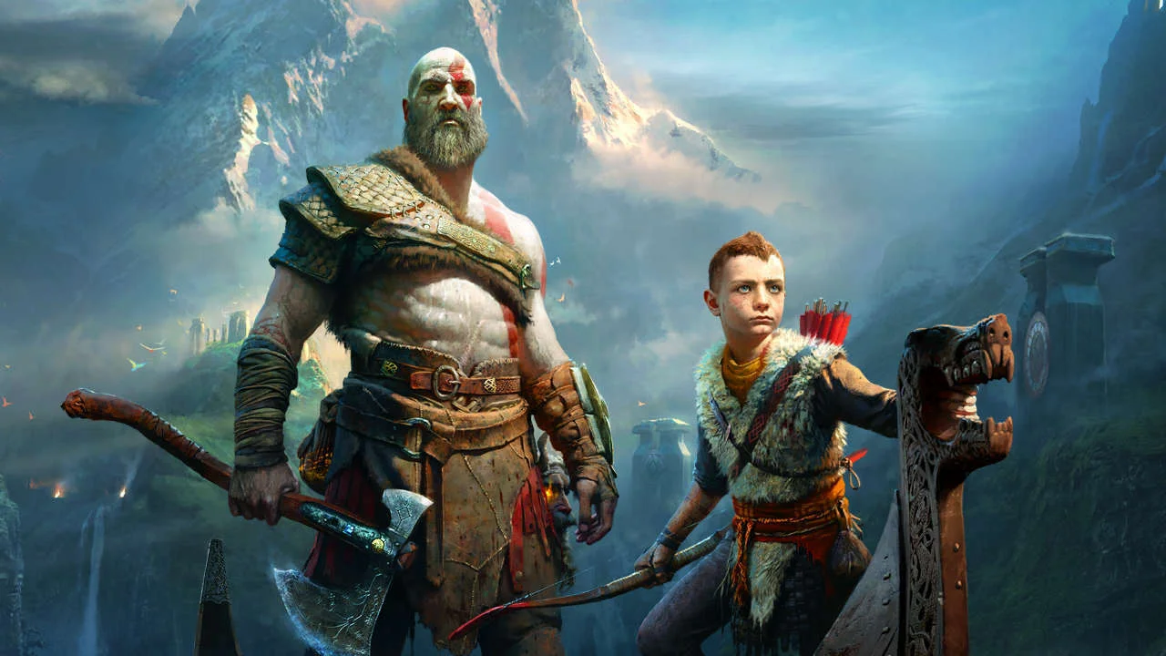 Обложка: постер игры God of War