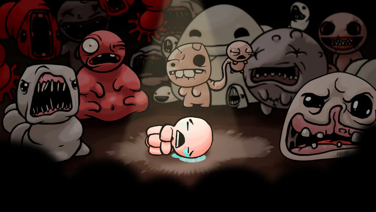 Обложка: скриншот игры The Binding of Isaac: Rebirth