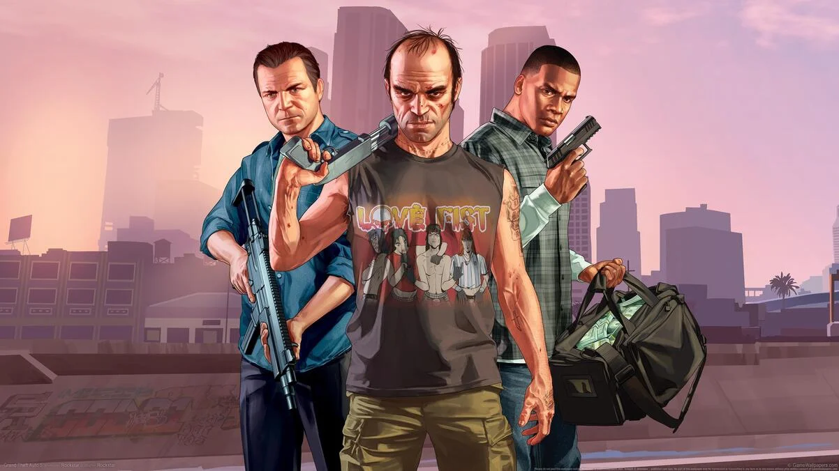 Обложка: постер игры GTA 5