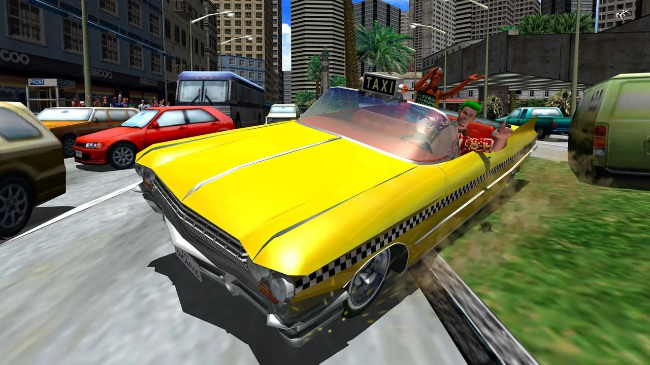 Обложка: скриншот игры Crazy Taxi