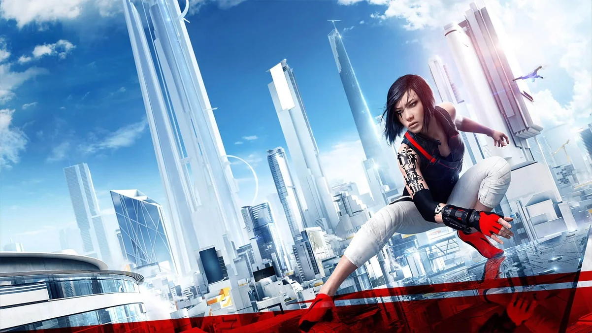 Обложка: постер игры Mirrorʼs Edge