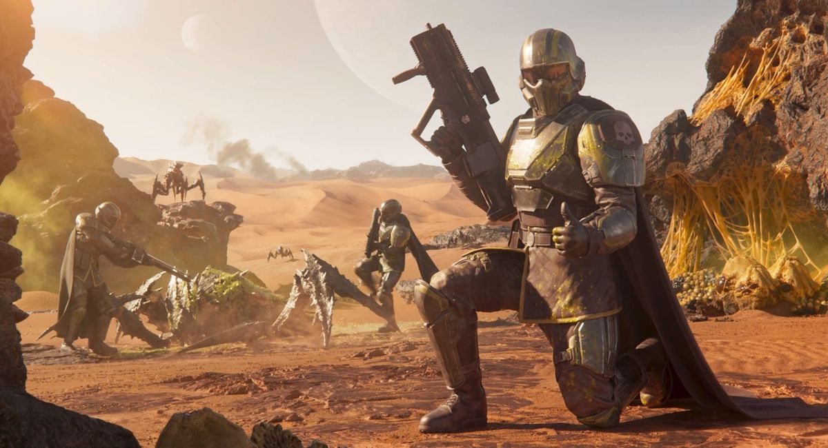 Обложка: скриншот Helldivers 2