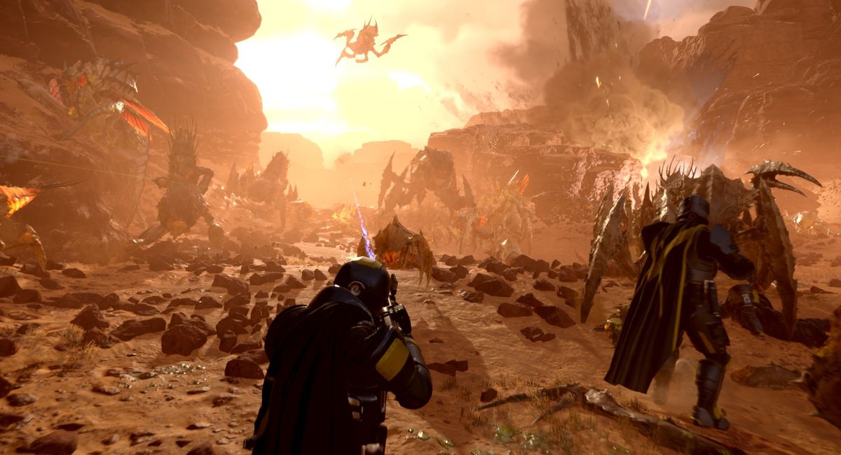 Обложка: скриншот Helldivers 2