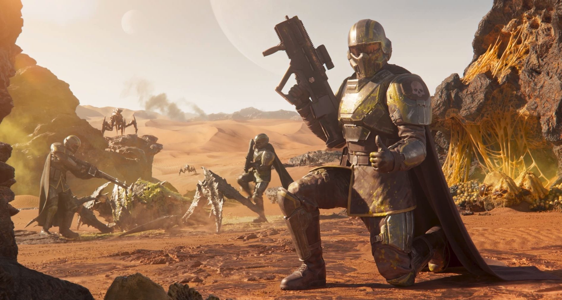 Обложка: скриншот из Helldivers 2