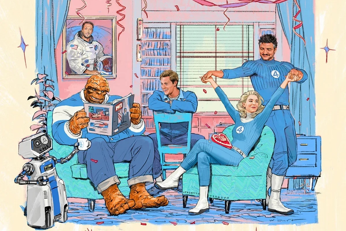 Обложка: промо фильма «Фантастическая четвёрка» (2025)