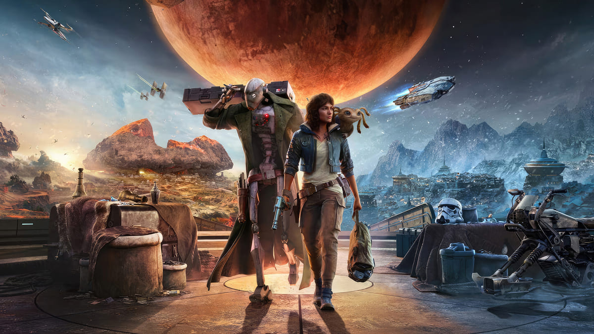 Обложка: постер игры Star Wars Outlaws