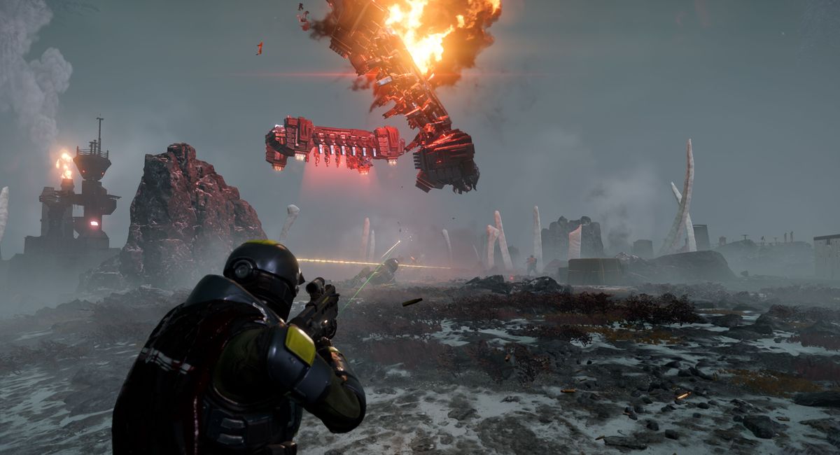 Обложка: скриншот Helldivers 2