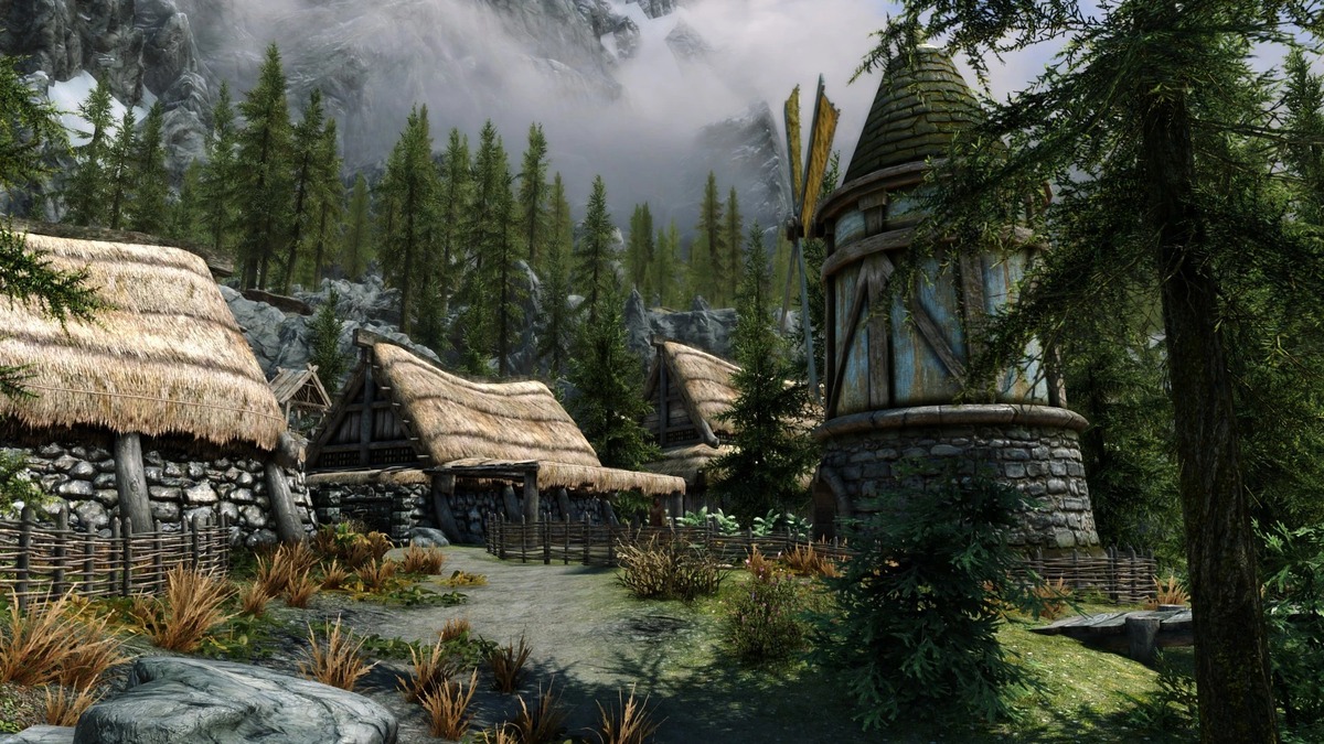 Художник представил видео обновленного Фолкрита из Skyrim на движке UE 5