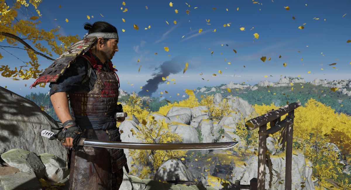 Обложка: скриншот Ghost of Tsushima