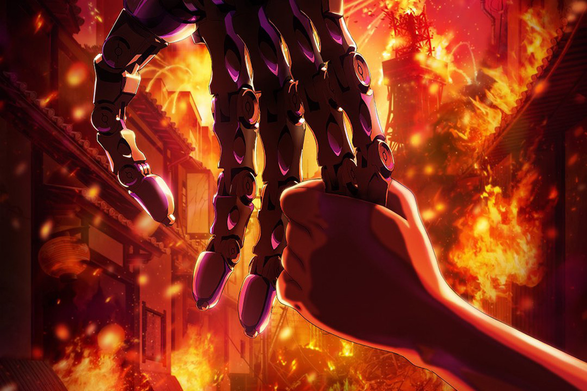 Обложка: постер аниме-сериала Terminator Zero