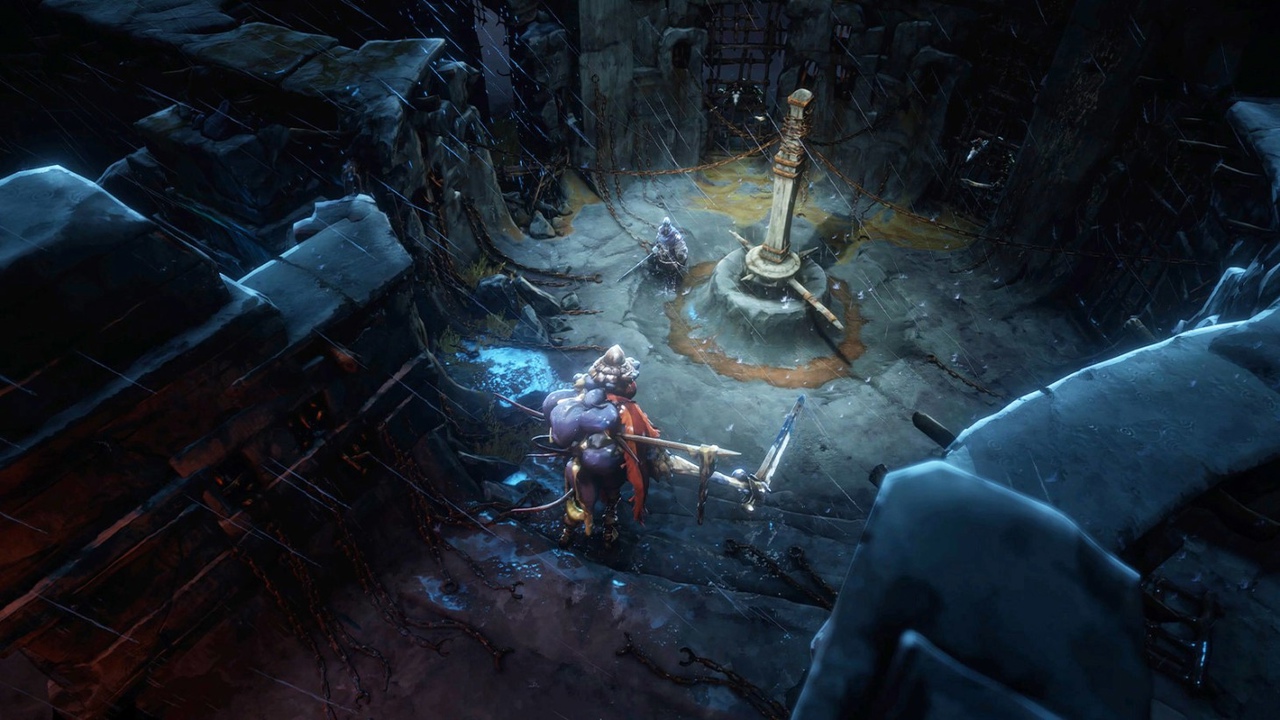 Обложка: скриншот игры No Rest for the Wicked﻿