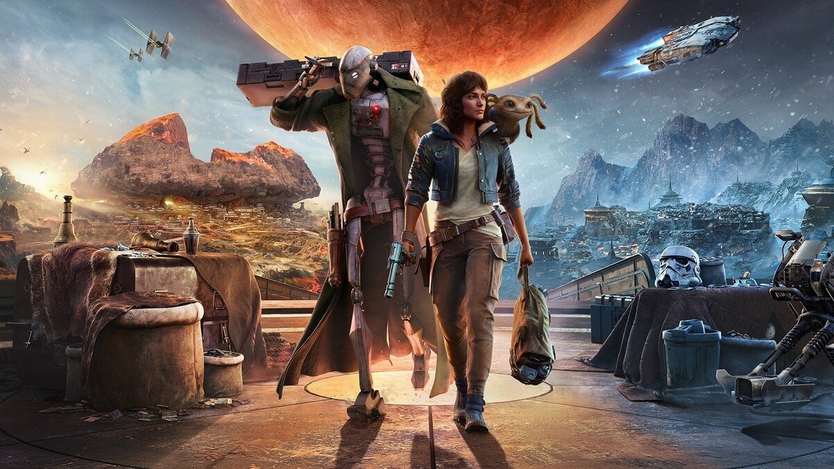 Обложка: постер игры Star Wars Outlaws