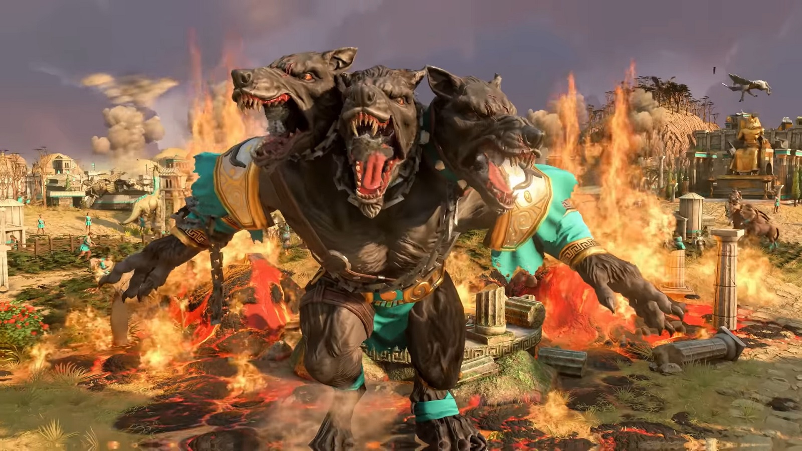 Обложка: скриншот из Age of Mythology: Retold