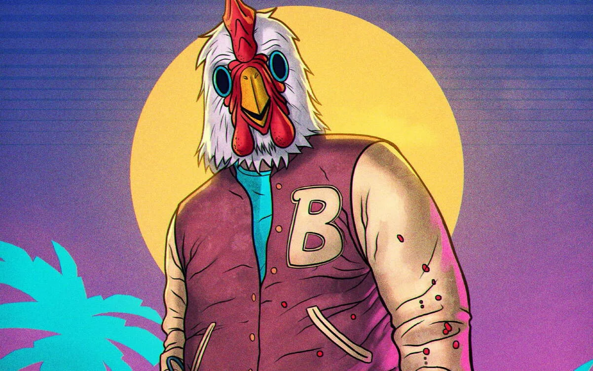 Обложка: Джекет из Hotline Miami