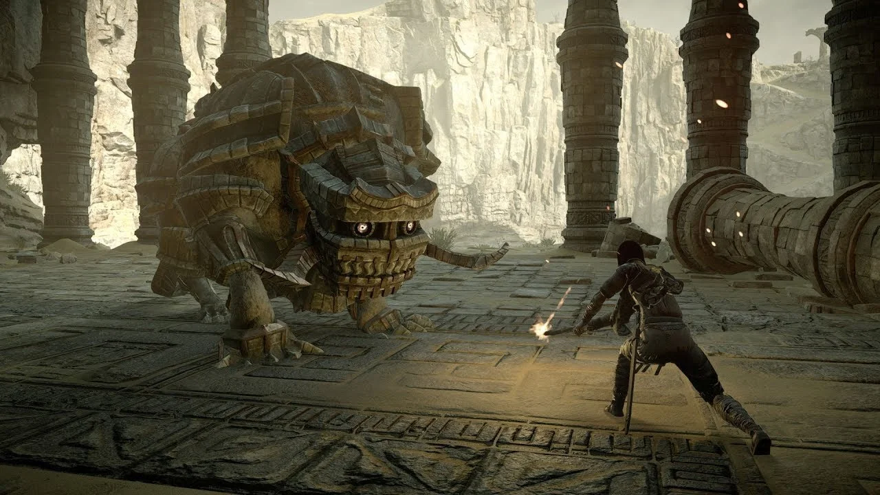 Обложка: скриншот игры Shadow of the Colossus