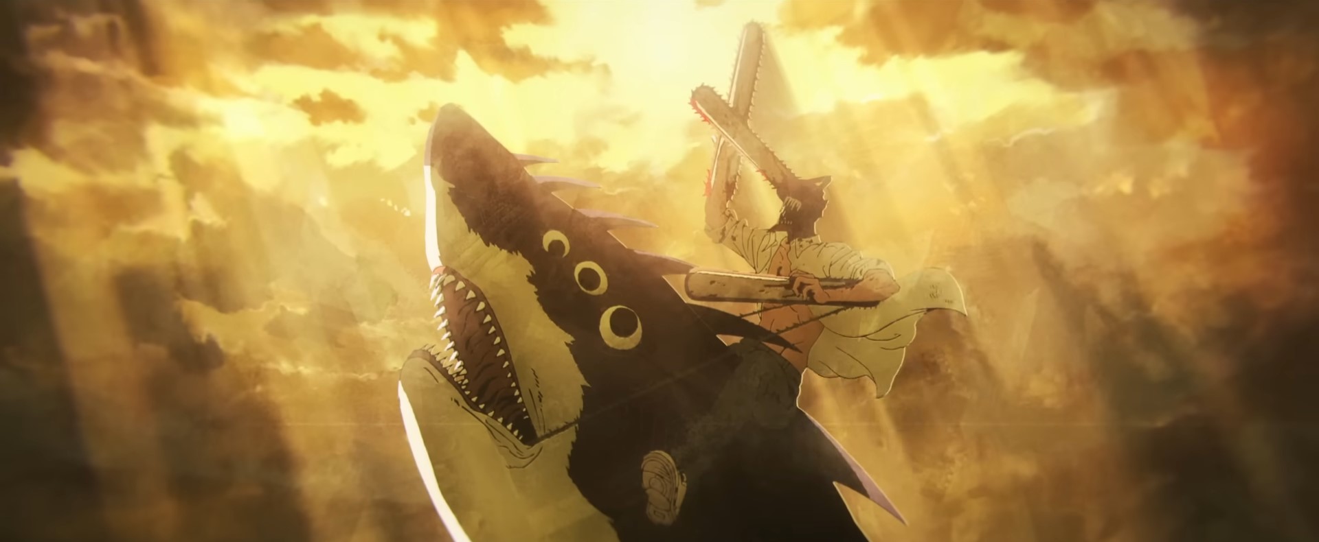 Обложка: кадр из трейлера аниме «Человек-бензопила: Арка Резе»