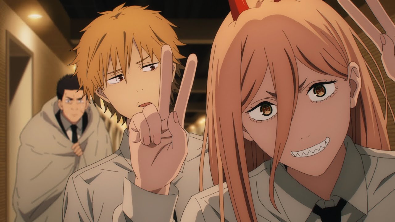 Обложка: кадр из аниме "Человек-бензопила"