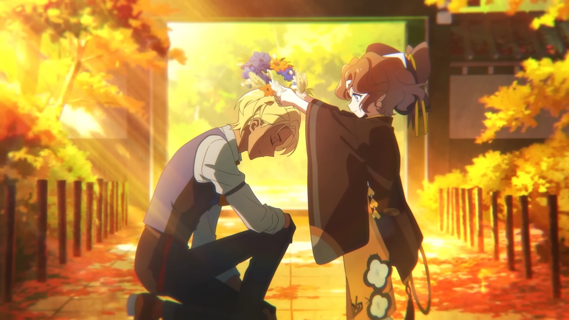 Обложка: кадр из тизера аниме «Агенты четырёх сезонов: Весенний танец»