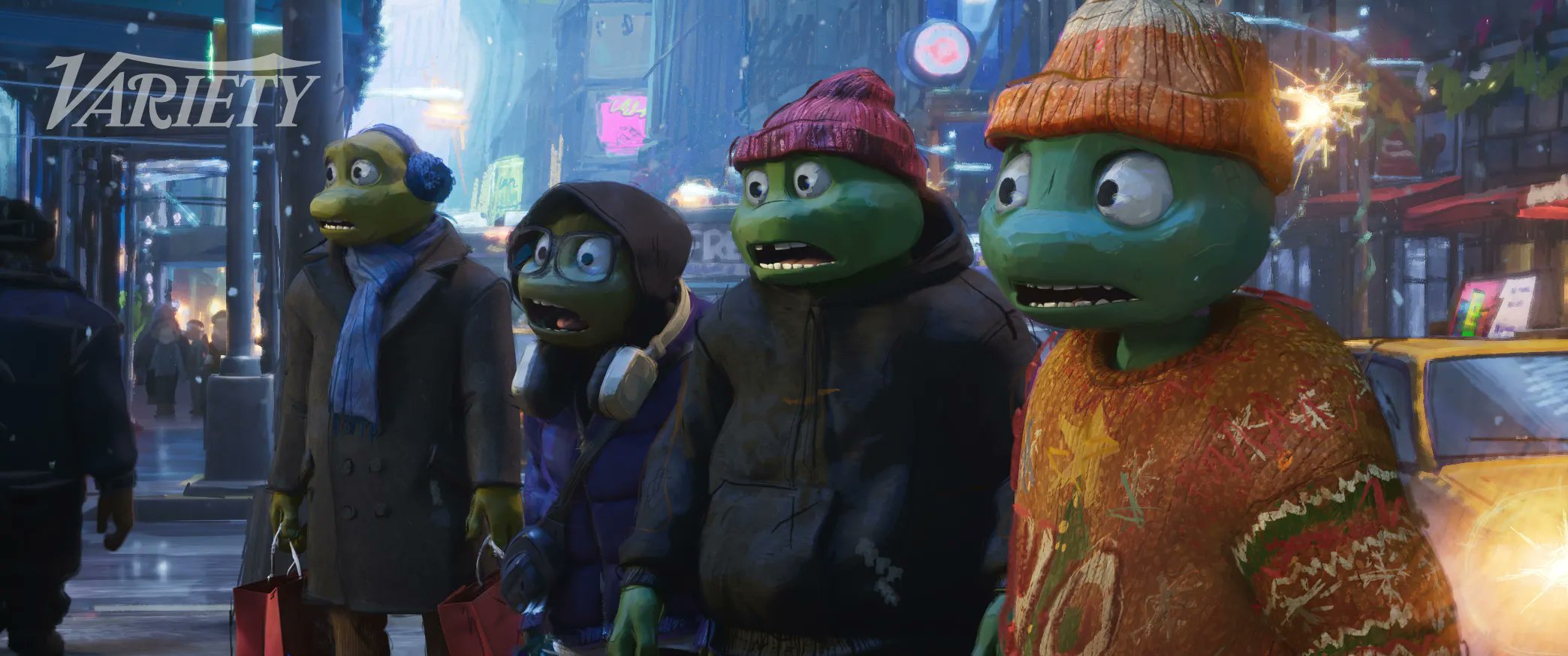 Обложка: кадр из мультфильма Teenage Mutant Ninja Turtles: Chrome Alone 2 — Lost in New Jersey
